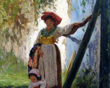 Tiratelli Aurelio  - Ciociara con bambina